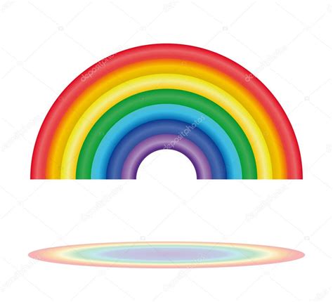 Hier siehst du die korrekte reihenfolge der wesentlichen regenbogenfarben. Sieben Farben des Regenbogens. Regenbogen-Symbol ...