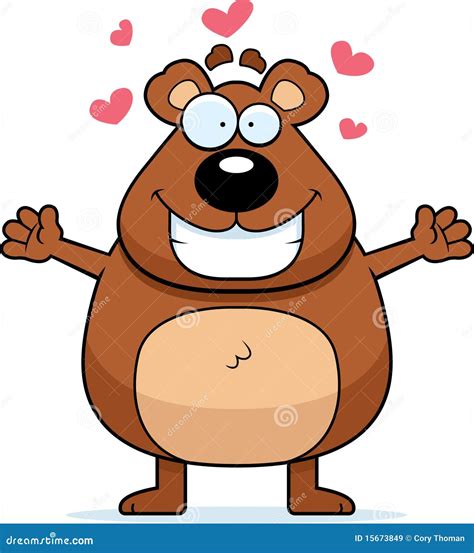 Bear Hug Stock Vector Illustration Of Smiling Affection 15673849