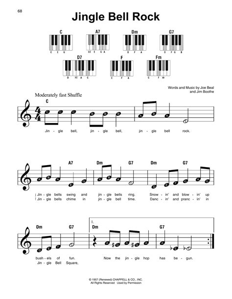 Jingle Bell Rock Super Easy Piano Pdf Sheet Music Pdf