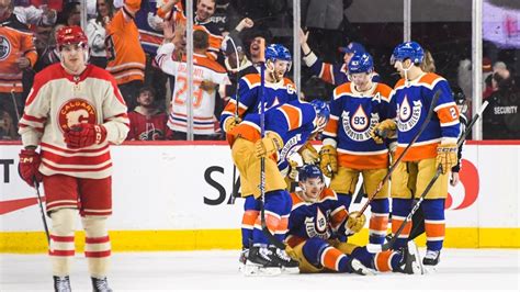Nhl Oilers Edge Flames For 13th Straight Victory