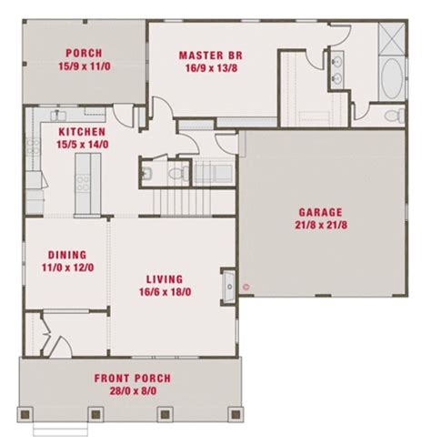 Multigenerational house plans, master on the main house plans, adu house plans, mother in law 1634 bedrooms: Main Floor Plan | Plan 461-39 2265 sq ft 4 beds 3.50 baths ...