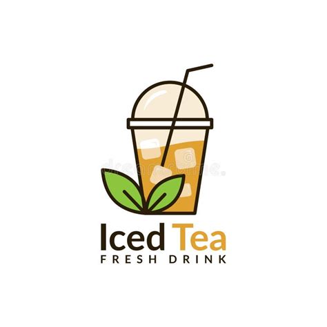 Fresh Drink Iced Tea Logo Stock Vector Illustration Of Dessert 255322632