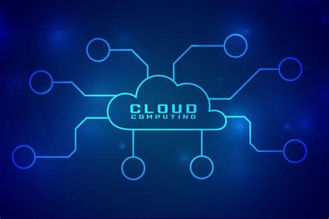 Free Vector Cloud Computing Digital Technology Concept Connection