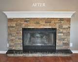 Images of Faux Stone Fireplace