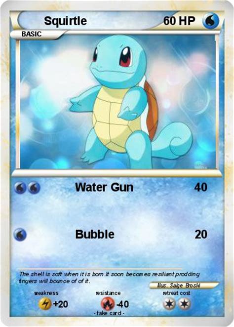 Pokémon Squirtle 1090 1090 Water Gun My Pokemon Card