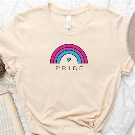 Bi Pride Bisexual Shirt Bi Flag Shirt Queer Bisexual Rainbow Etsy