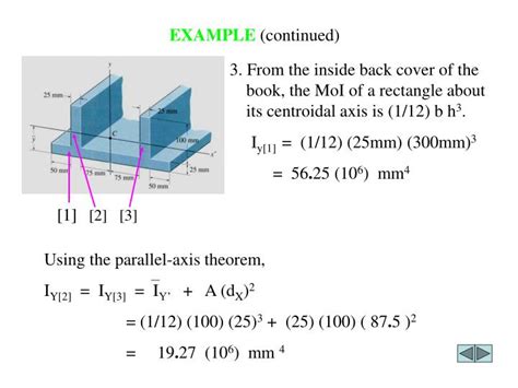 PPT - PARALLEL-AXIS THEOREM FOR AN AREA & MOMENT OF INERTIA FOR COMPOSITE AREAS PowerPoint ...