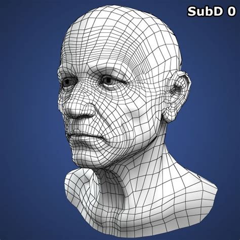 Realistic Old Man Head 3d Model 3d Model By Bitmapworld 3d Model