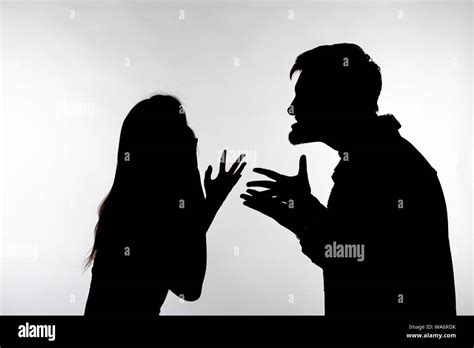 Relationship Difficulties Conflict And Abuse Concept Man And Woman