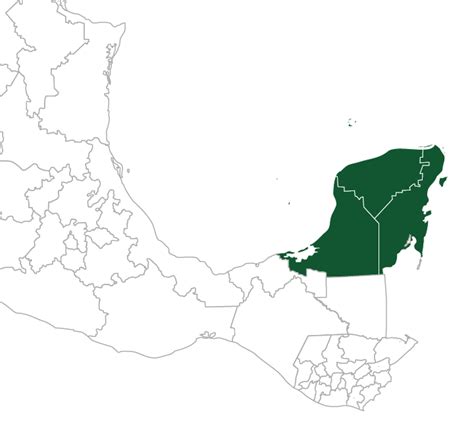 Sintético 104 Imagen De Fondo Mapa Quintana Roo Con Division Politica