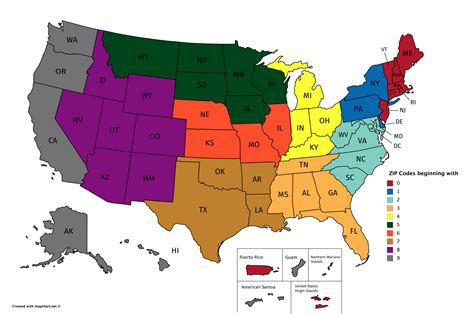 Usa Map With Zip Codes