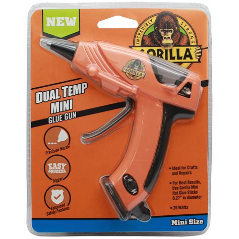 Gorilla Dual Temp Mini Hot Glue Gun Grand And Toy