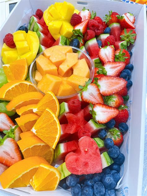 Seasonal Fresh Fruit Platter Grazing Boxes Delivered Melbourne