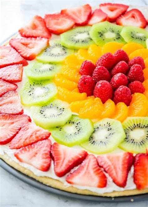 Easy Fruit Pizza Recipe Made In 20 Minutes I Heart Naptime