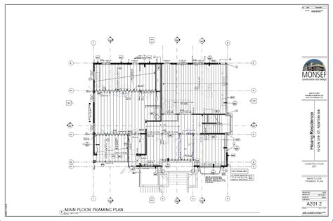 Monsef Donogh Design Grouphoang Residence Sheet A201 2 Main Floor