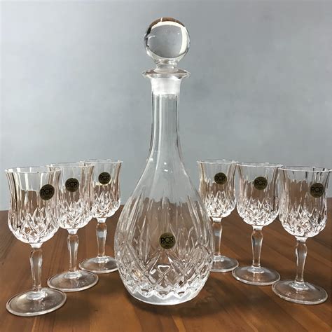 Rcr Opera 7 Piece Sherry Set Decanter 6 Glasses Rcr Crystal Tv And Home Appliances Kitchen