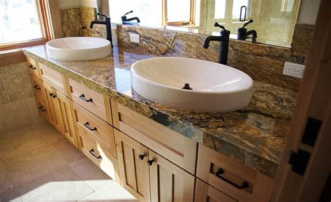 Their height can range from a few inches from the base or even to the ceiling! Supreme Fantasy granite with miter apron edge and full ...