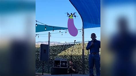 Watch Mayoral Candidate Interrupted By Sex Toy Drone