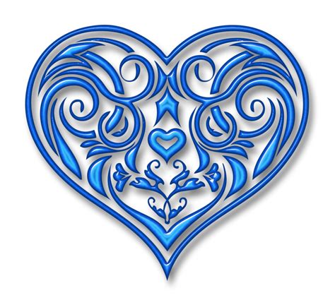 ЯндексФотки переехали Blue Heart Valentine Heart Heart Wallpaper