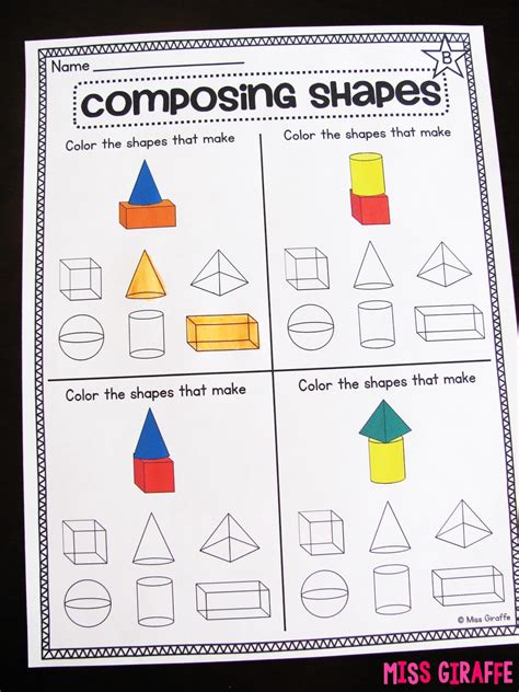 They're sure to provide your child with hours of entertainment (and learning!). Miss Giraffe's Class: Composing Shapes in 1st Grade