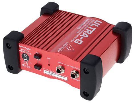 Behringer Ultra G Gi100 Active Guitar Di Box With Speaker Simulation
