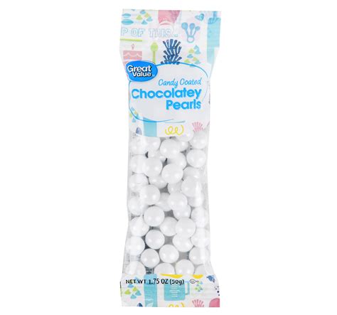 Great Value Candy Coated Chocolatey Pearls 175 Oz Bag