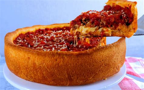 Deep Dish Pizza Recipe With Homemade Pizza Sauce Meals By Molly