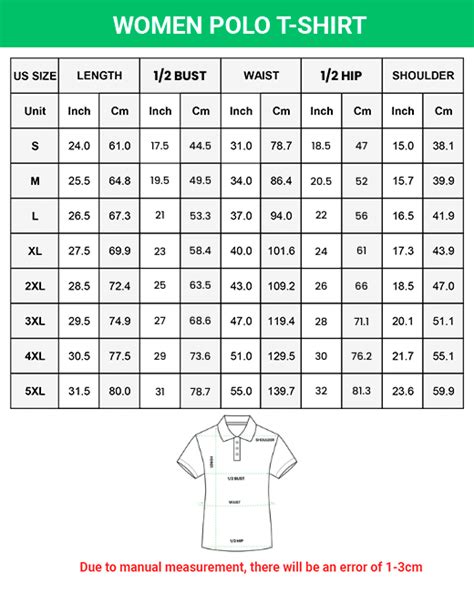Polo Shirt Dimensions Ph