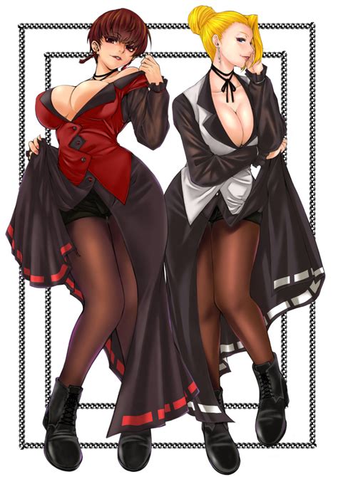 Mature Kof Vice Kof Snk The King Of Fighters Absurdres Highres 2girls Blonde Hair