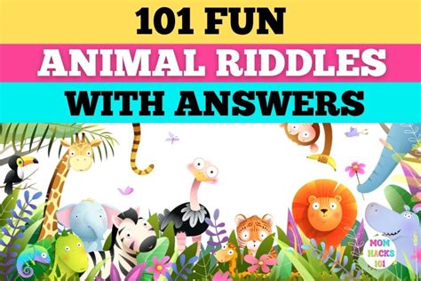 101 What Am I Animal Riddles With Answers Mom Hacks 101