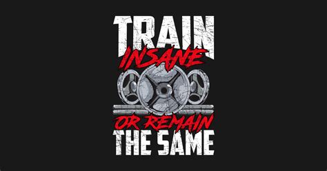 Train Insane Or Remain The Same Weightlifting Gym Train Insane Or