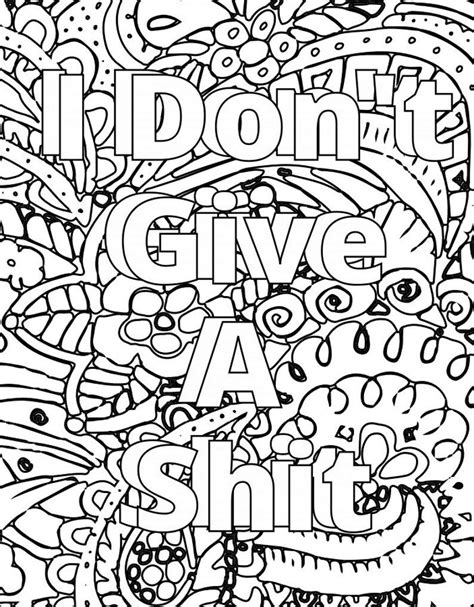 100 Page Calm The Fuck Down Adult Swear Word Coloring Book Etsy Artofit