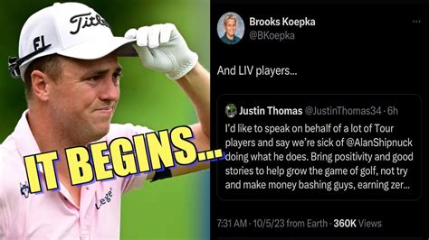 Justin Thomas And Brooks Koepka Call Out Lying Golf Journalist Alan