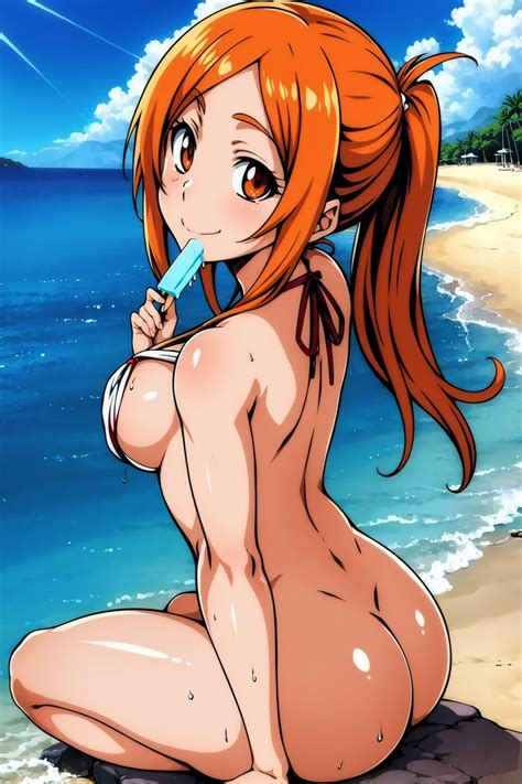 Rule 34 Ai Generated Ass Beach Behind View Bleach Cake Inoue Orihime Naked Popsicle Seiza