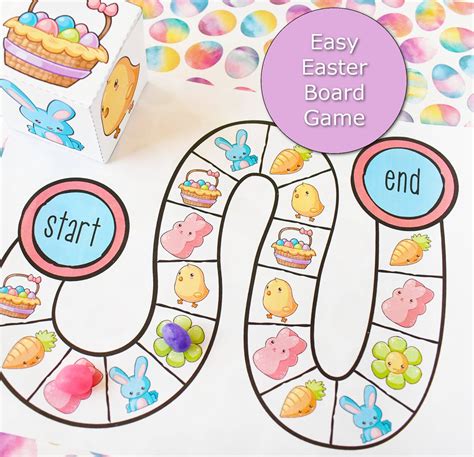 Easter Game For Kids Of All Ages Easy Board Game Activity For Easter