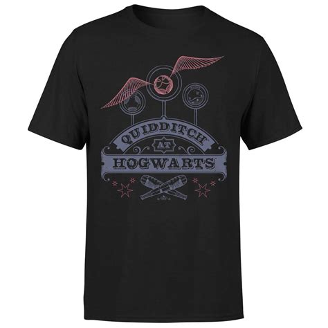 Harry Potter Quidditch At Hogwarts Mens T Shirt Black Clothing