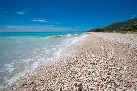 Felsiger Traumstrand Nahe Paraiso Barahona Halbinsel In Der