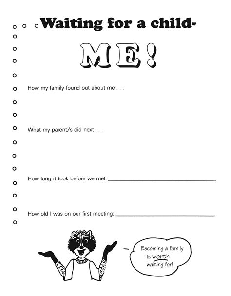 Adoption Therapy Worksheets
