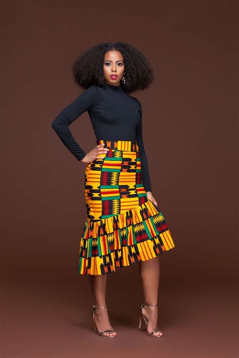 African Print Ren Pencil Skirt African Print Skirt African Fashion African Dress