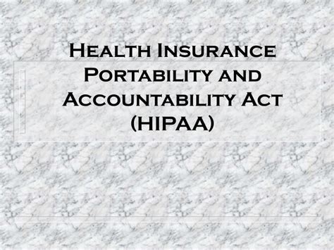 Check spelling or type a new query. PPT - Health Insurance Portability and Accountability Act (HIPAA) PowerPoint Presentation - ID ...