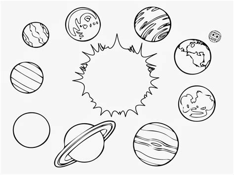 Solar system coloring pages to download and print for free