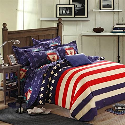 American Flag Red White Blue Comforter And Bedding Sets