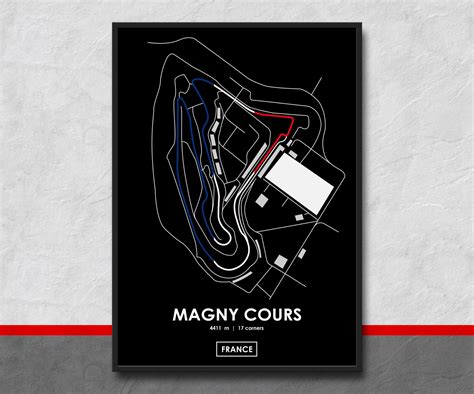 Magny Cours France Track Map Poster Etsy