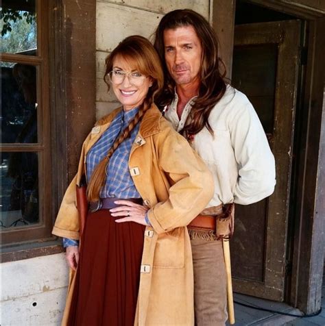 Jane Seymour And Joe Lando On The Set Of Funny Or Die Dr Quinn