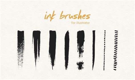 Freebie Ink And Pen Brushes For Illustrator Dreamstale