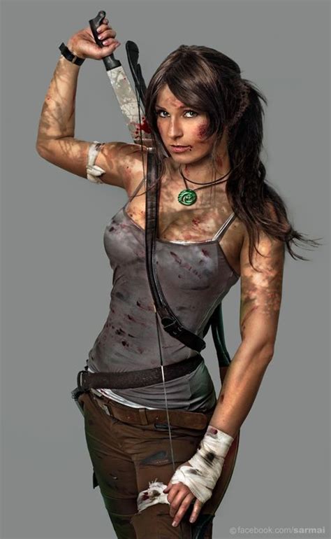 Tomb Raider Lara Croft Kostüm selber machen Karneval Cosplay kostüme Cosplay hörner