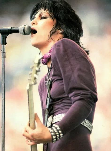 Vtg 80s Joan Jett Magazine Pinup Page Purple Jumper Outfit Live Concert Image 799 Picclick