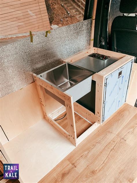 Diy Sprinter Van Build Part 5 Cabinets Hidden Composting Toilet Oak