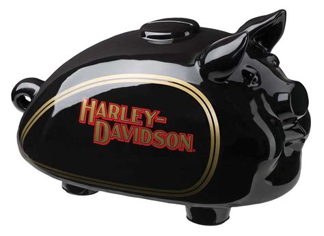 Harley Davidson® Ceramic Classic Tank Hog Bank Glossy Black Finish