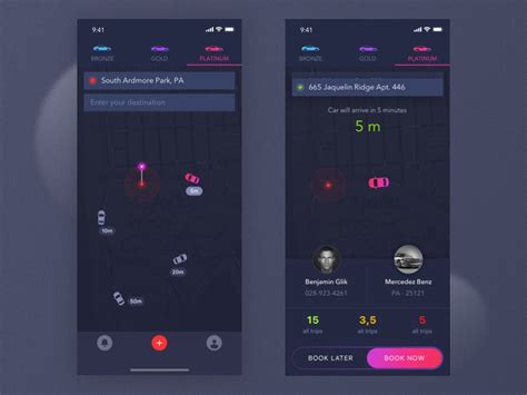 Try Ride Map App Uiux Design By Gulfam Gulfam On Dribbble